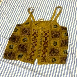 Embroidered vintage top